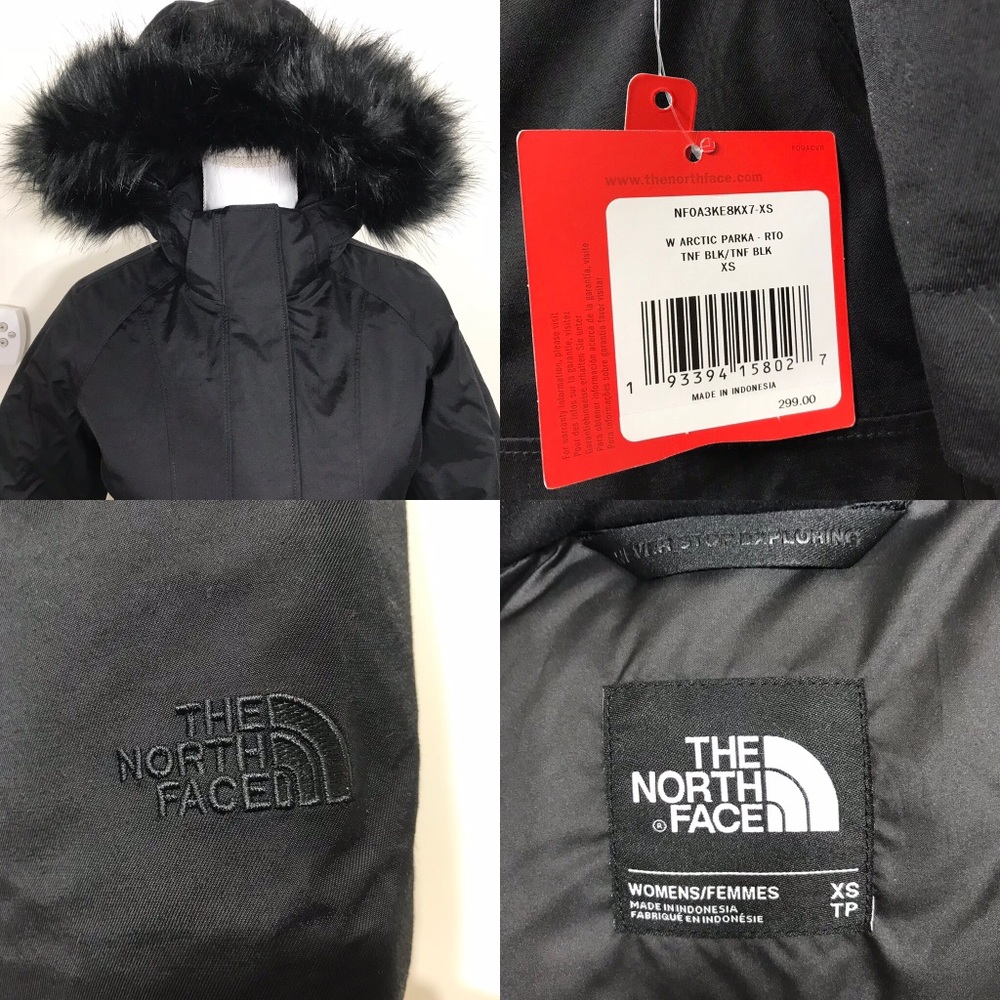 FIRM The North Face Women’s Arctic Parka Black - Picture 7 of 7